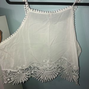 White halter top like crop top